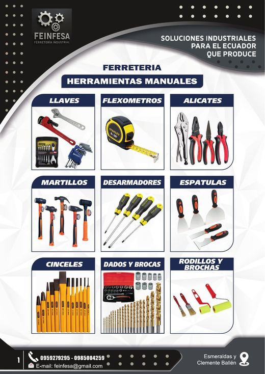 Catálogo de Herramientas Manuales — FEINFESA Ferretería Industrial