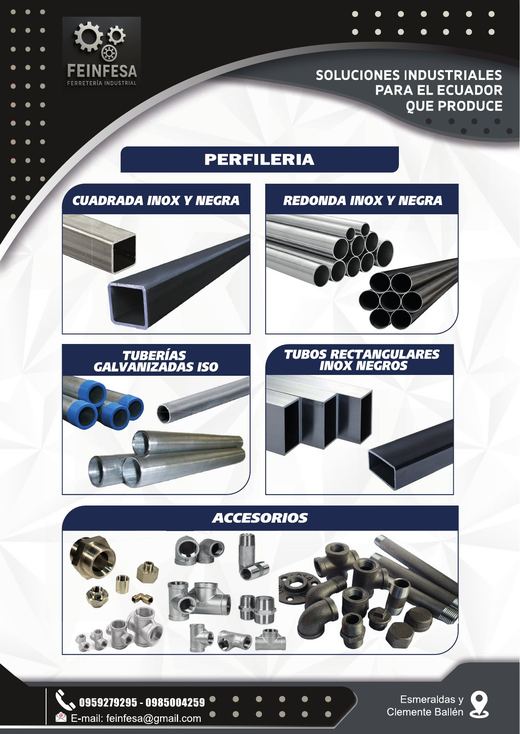 Catálogo de Perfilería — FEINFESA Ferretería Industrial