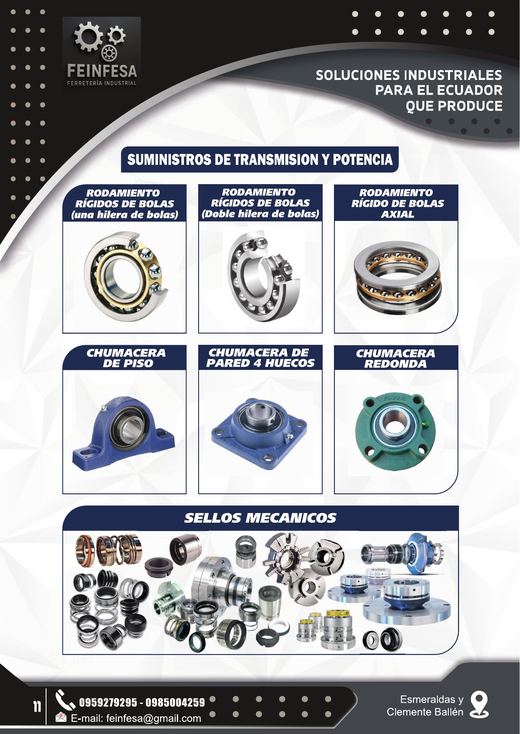 Catálogo de Transmisión y Potencia — FEINFESA Ferretería Industrial